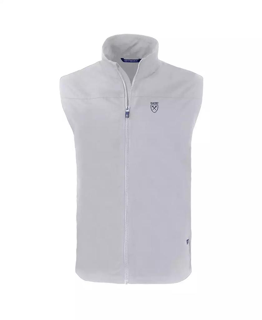 Cutter & Buck Men's Gray Emory Eagles Charter Eco Full-Zip Vest