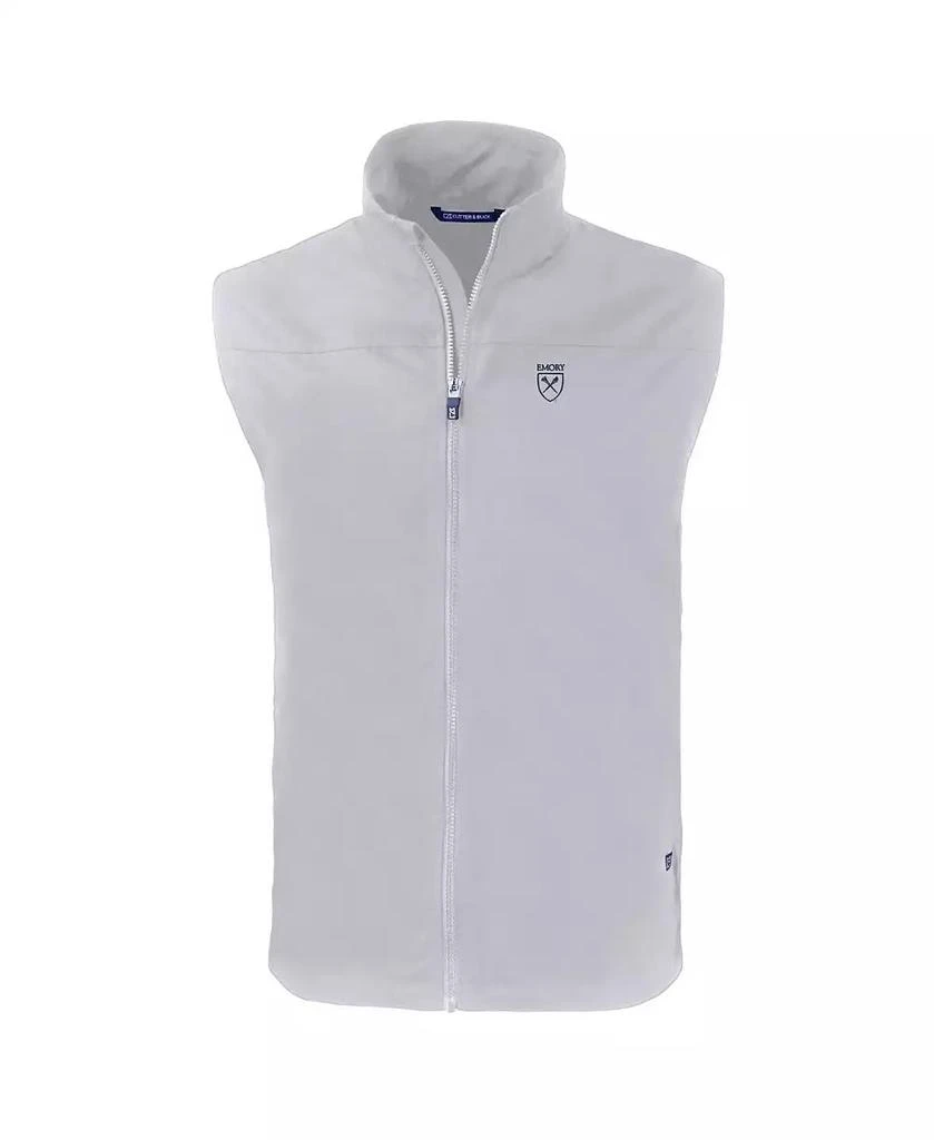 Cutter & Buck Men's Gray Emory Eagles Charter Eco Full-Zip Vest 2