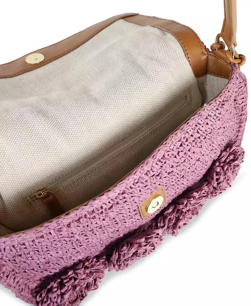 Sam Edelman Phoebe Small Raffia Shoulder Flap Shoulder Bag 3