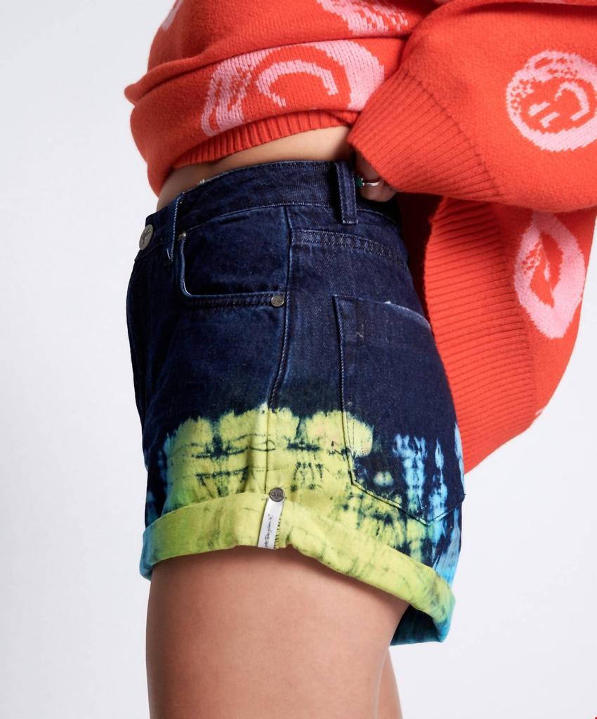 One Teaspoon One Teaspoon - Paint Dip High Waist Denim Shorts