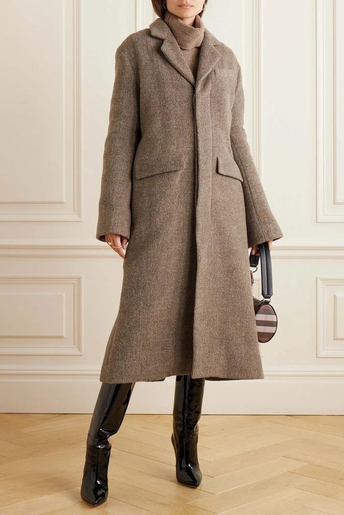 GAUCHERE Llama wool-blend coat 2