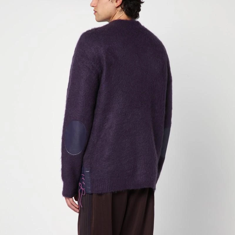 Needles Cardigan viola in misto mohair 3