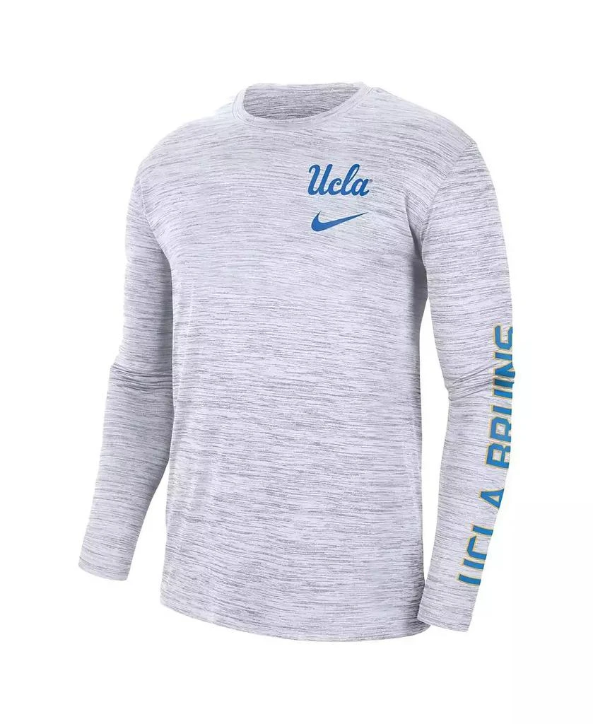 NIKE Men's White UCLA Bruins Velocity Legend Team Performance Long Sleeve T-shirt 3