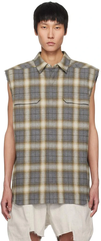 Rick Owens Gray Hollywood Jumbo SL Outer Shirt 1