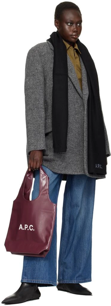 A.P.C. Black William Scarf 3