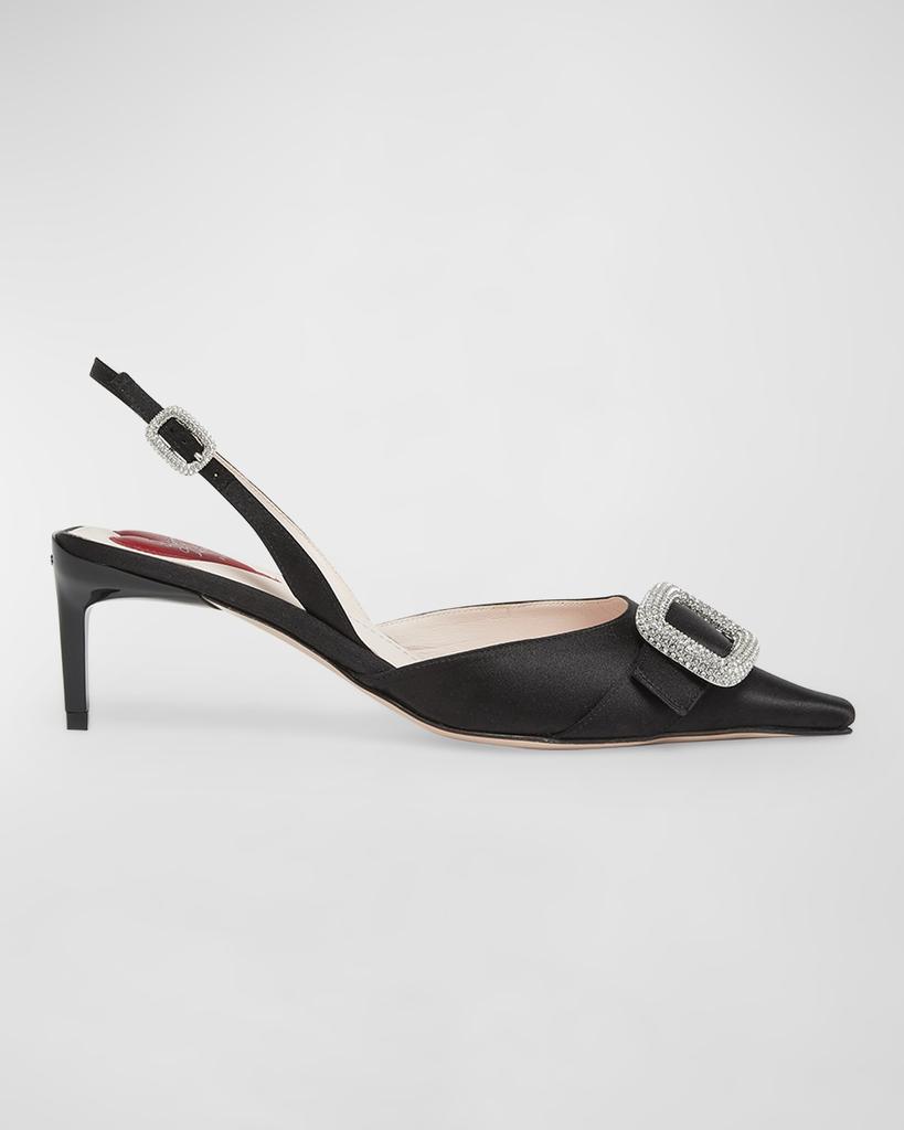 Roger Vivier Strass Slingback d'Orsay Pumps