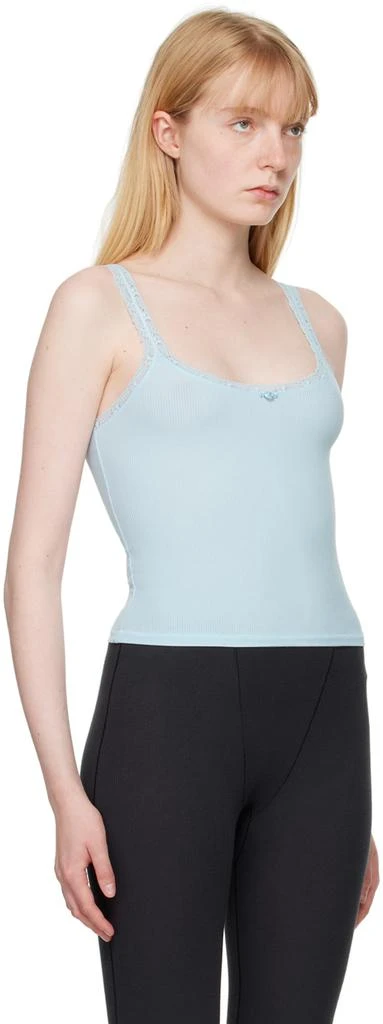 SKIMS Blue Soft Lounge Lace Tank Top 2
