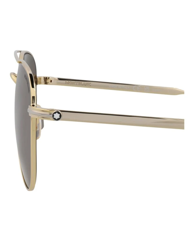 Montblanc Aviator-Frame Metal Sunglasses 4