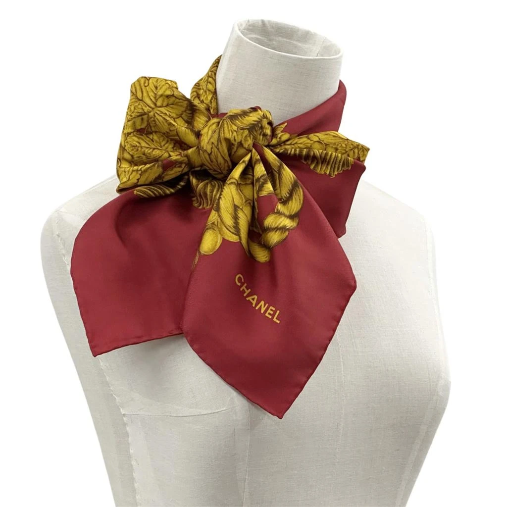 Chanel Color yellow Silk Scarf (Pre-Owned) 2