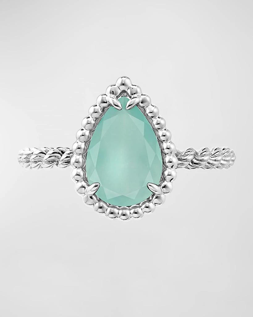 Boucheron Serpent Bohème 18K White Gold Aquaprase Ring 4