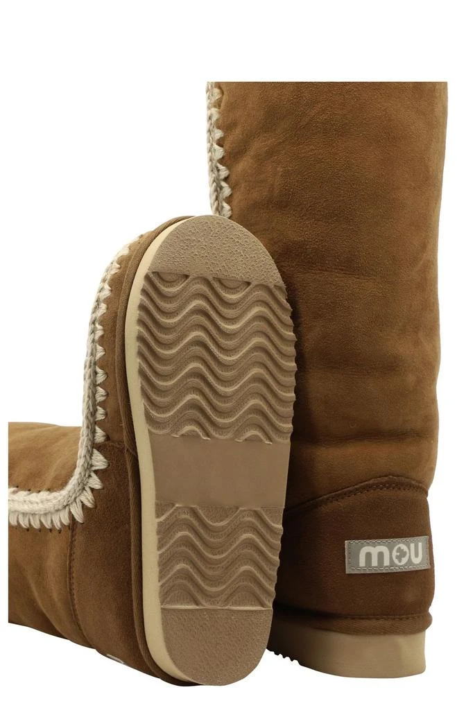 Mou Mou Contarst Stitched Knee-Length Boots 5