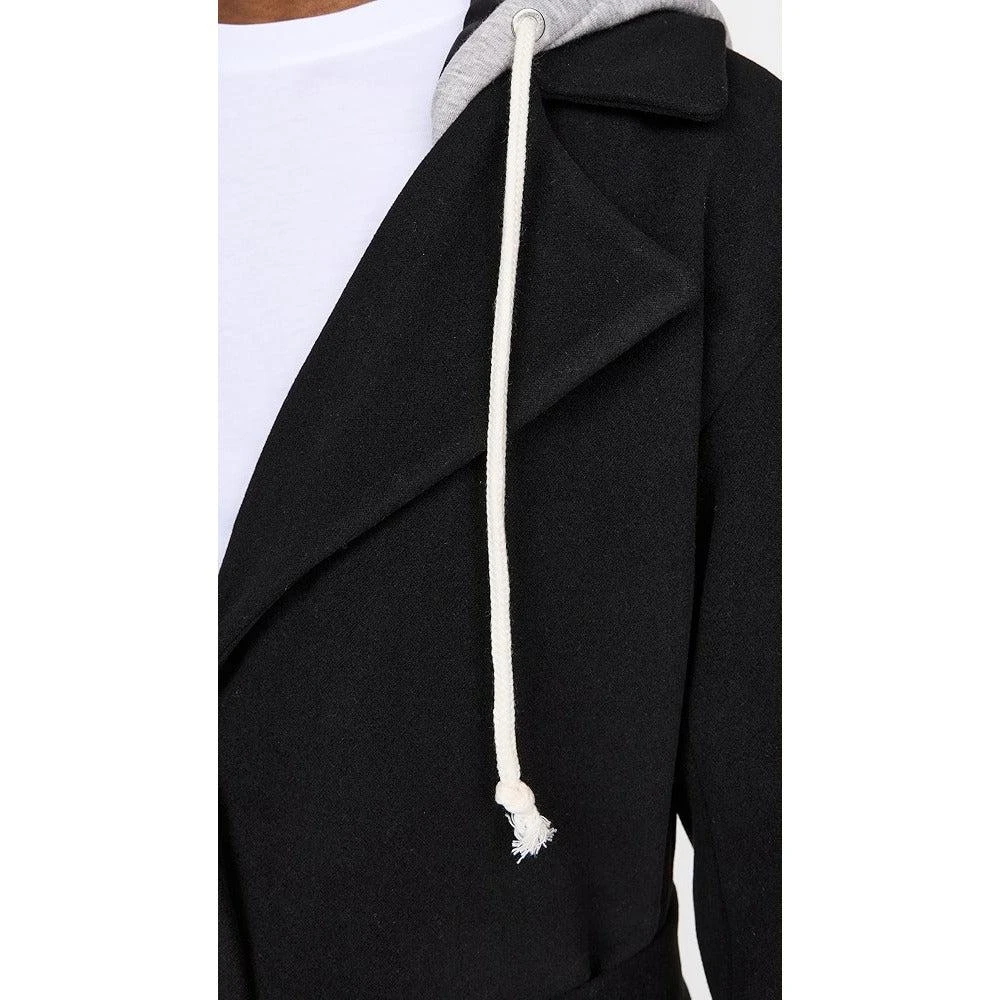 Cinq a Sept Cinq à Sept Women's Vander Coat, Black/Heather Grey 2