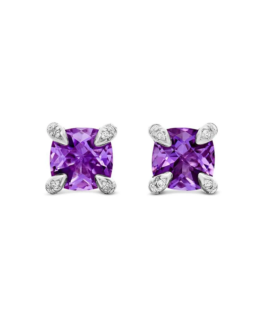 David Yurman Châtelaine® Stud Earrings with Gemstones and Diamonds 3