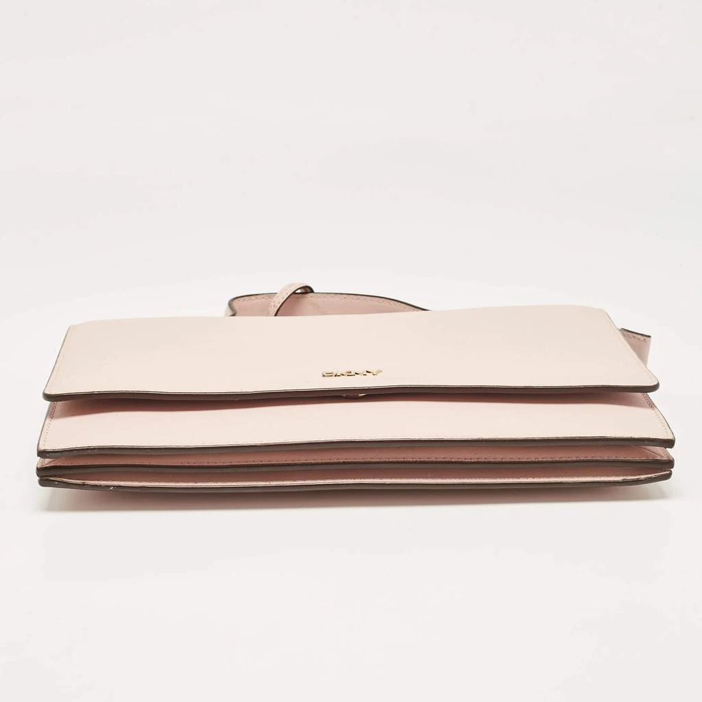 DKNY DKNY Pink Leather Logo Flap Top Handle Bag 7