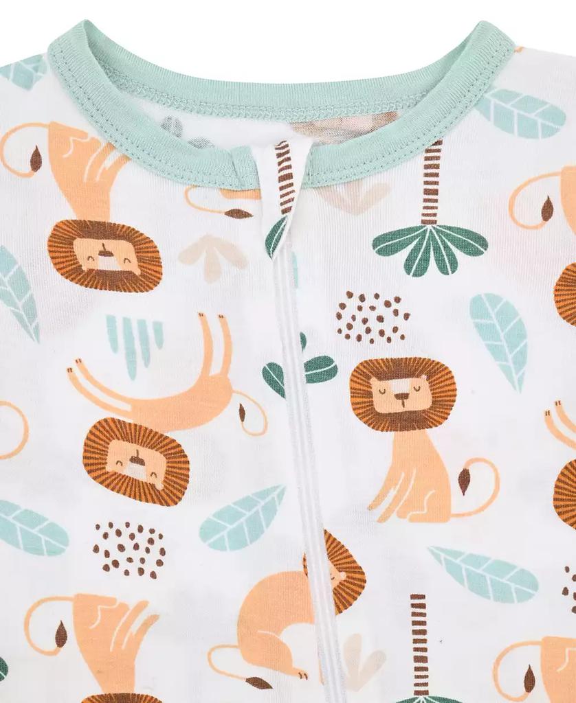 Max & Olivia Baby Boys Print Coverall with Convertible Foot