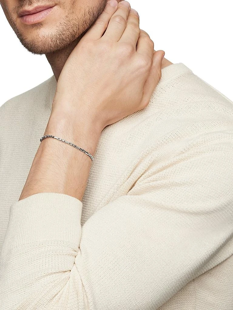 David Yurman Open Station Box Chain Bracelet in Sterling Silver, 3mm 8