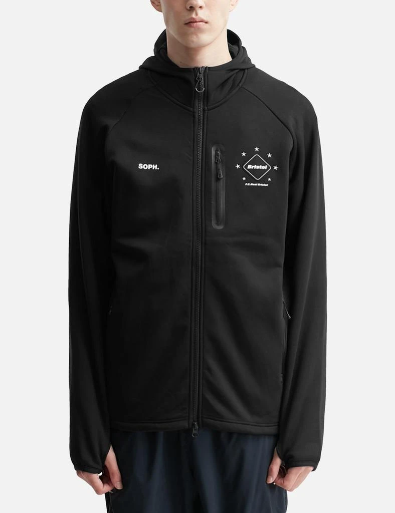 F.C. Real Bristol Polartec Power Stretch Zip Up Gaiter Hoodie 3