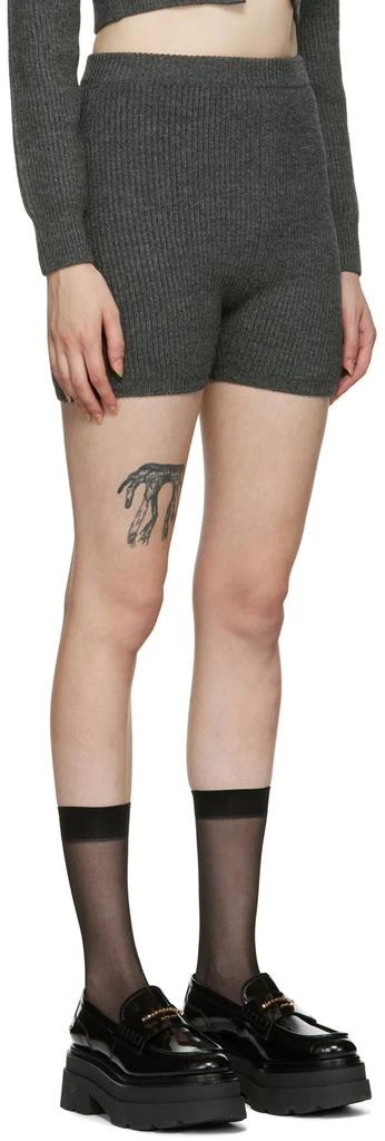 Alexander Wang Gray Wool Shorts 2