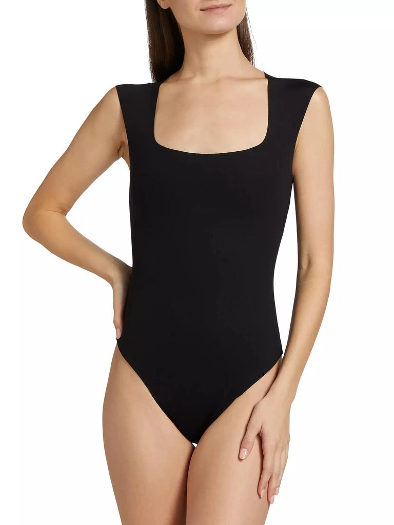 Commando Neoprene Cap-Sleeve Bodysuit 6