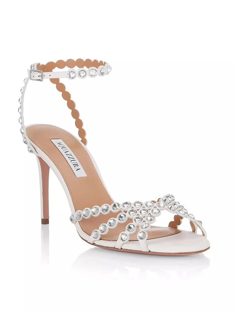 Aquazzura Tequila Bead & Leather Sandals 2