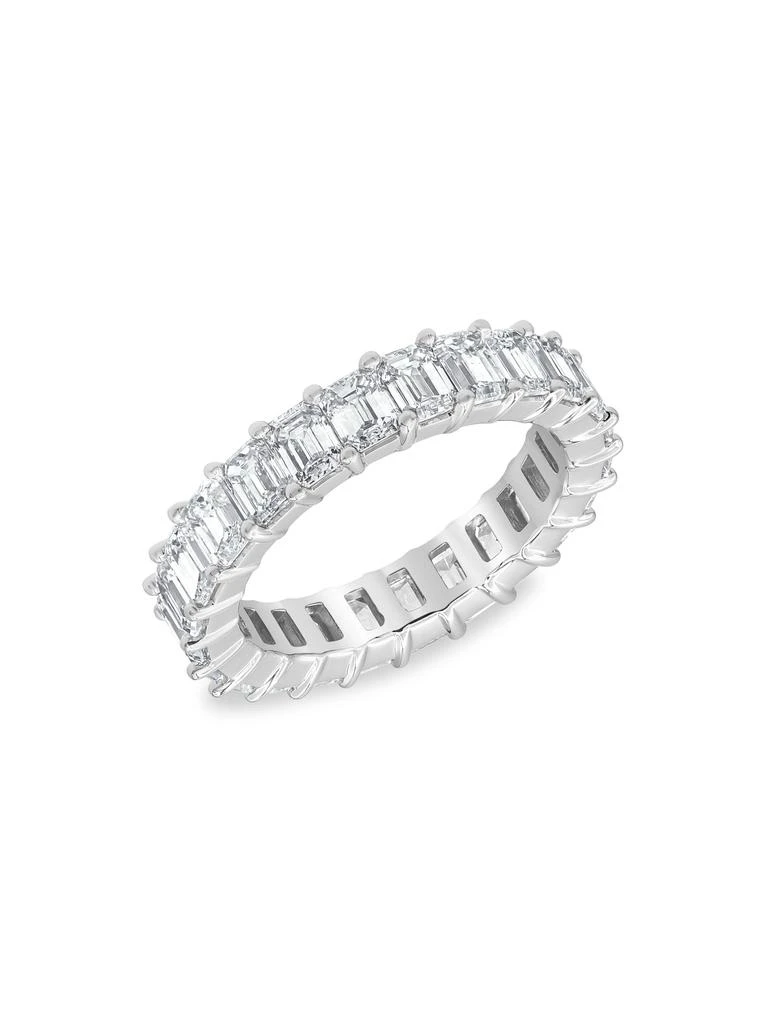 Badgley Mischka 14K White Gold 
3.84 TCW Lab-Grown Diamond Eternity Ring/Size 7