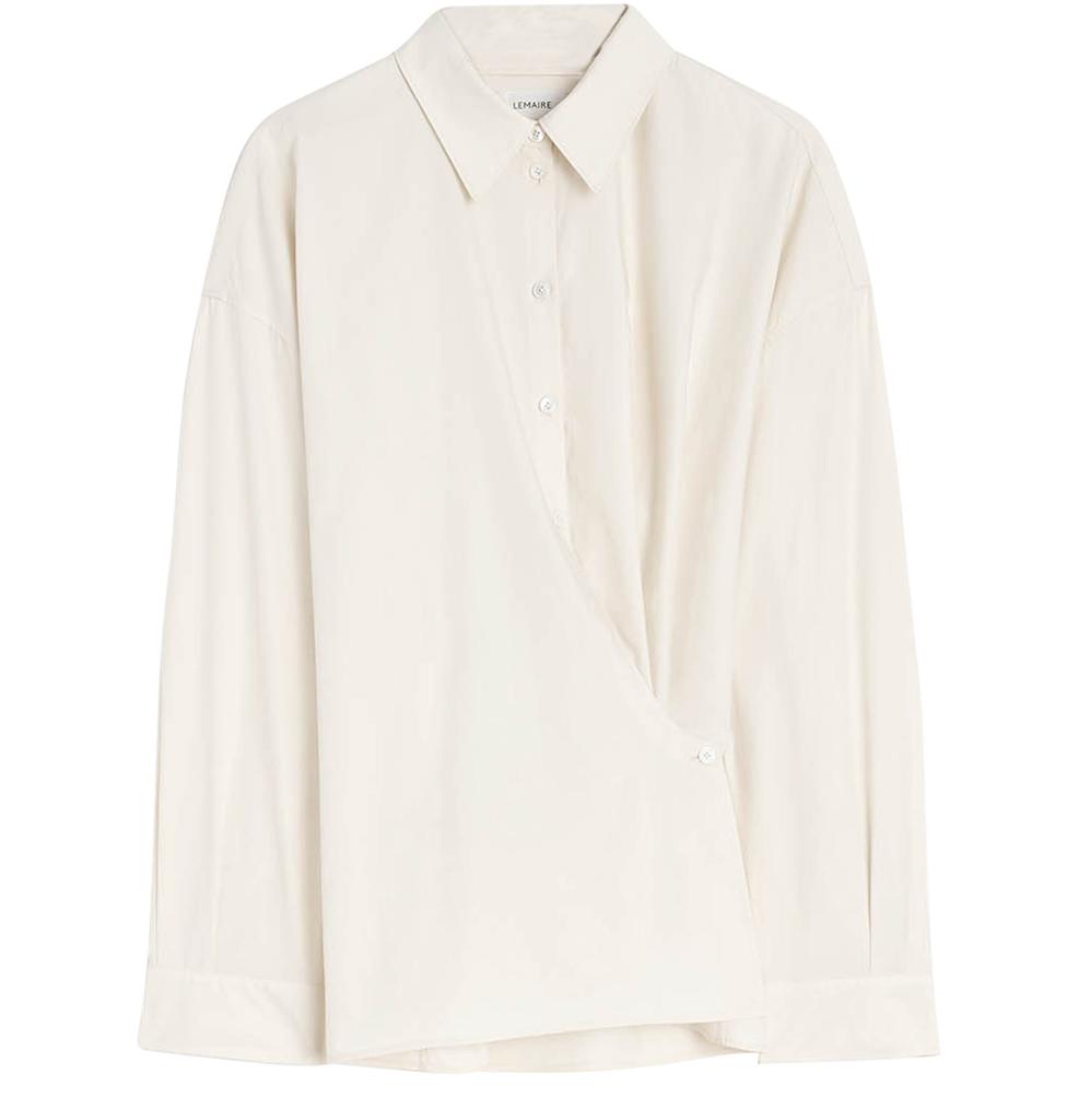 Lemaire Straight collar twisted shirt