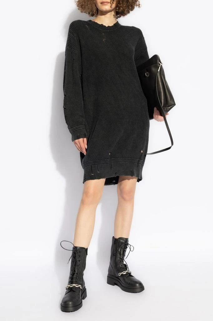 R13 R13 Distressed Knit Sweater Dress 2