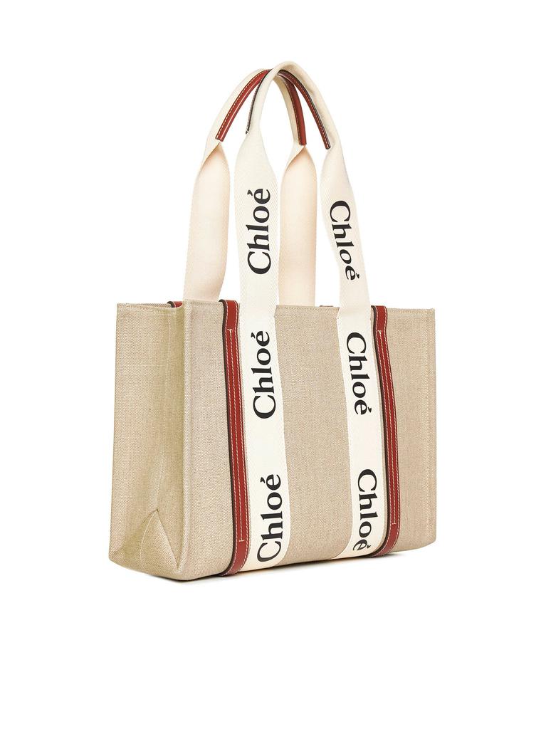 Chloé CHLOé | Woody linen tote bag Chloè | Women | PZ