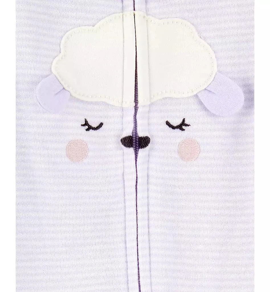 Carter
s Baby Girls Lamb 2-Way-Zipper Cotton Sleep and Play Footed Coverall 2