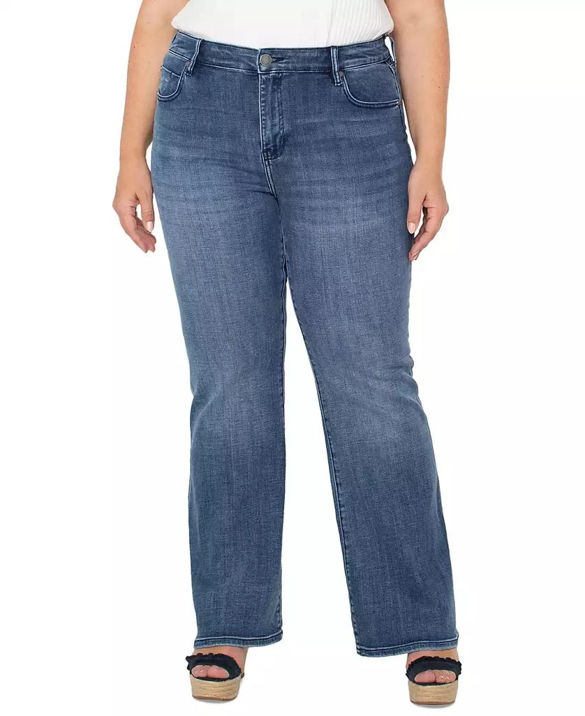 Liverpool Liverpool Plus Size Hannah Mid-Rise Flared Denim Pants 1