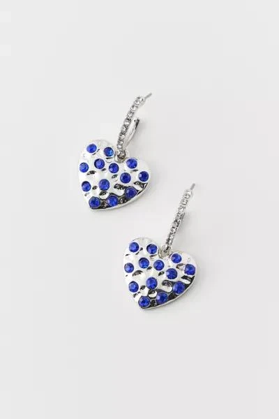 Urban Outfitters Heart Gem Hoop Earring 1