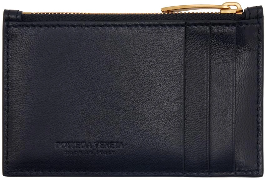 Bottega Veneta Navy Zipped Card Case 2