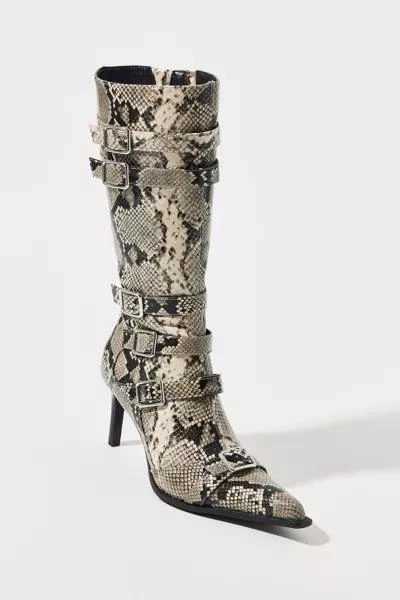 Urban Outfitters UO Billie Buckle Snakeskin Boot 3
