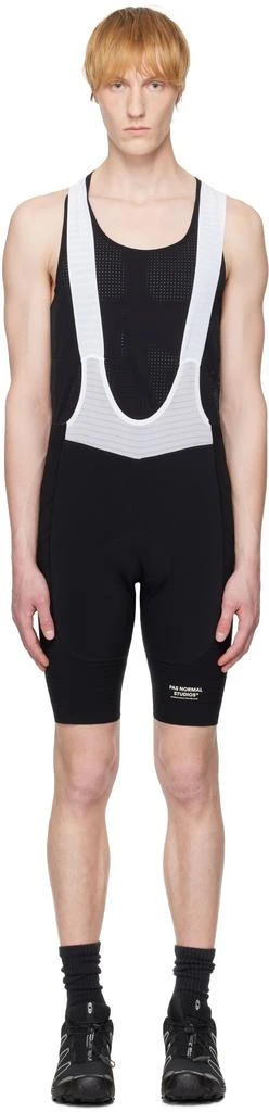Pas Normal Studios Black 
White Mechanism Pro Bib Shorts 1