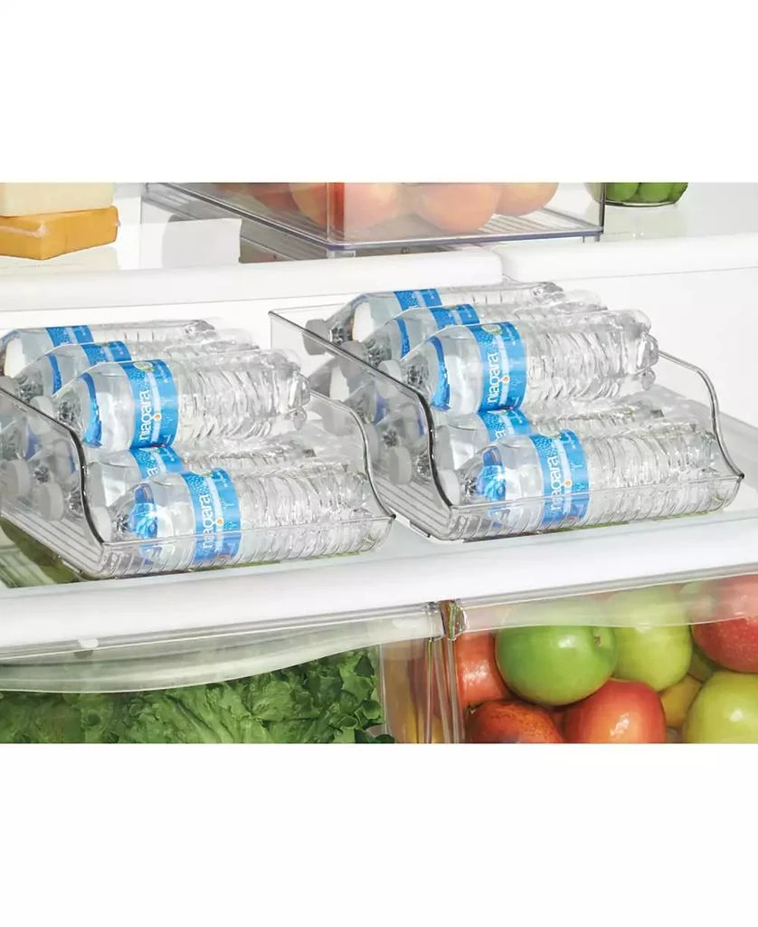 iDesign Water Bottle Organizer for Fridge - Set of 2 - Clear 5