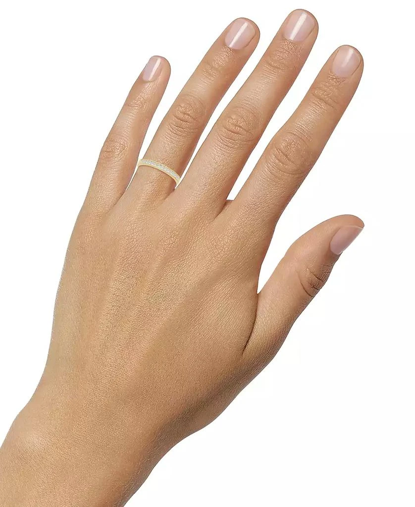 Macy's Diamond Milgrain Bead Wedding Band (1/6 ct. t.w.) in 14k Gold 2