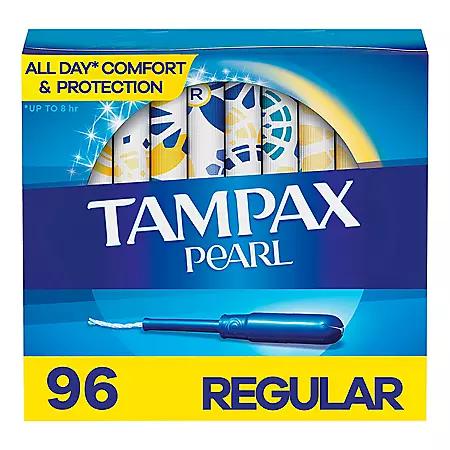 Tampax Tampax Pearl Regular Tampons, 96 ct.