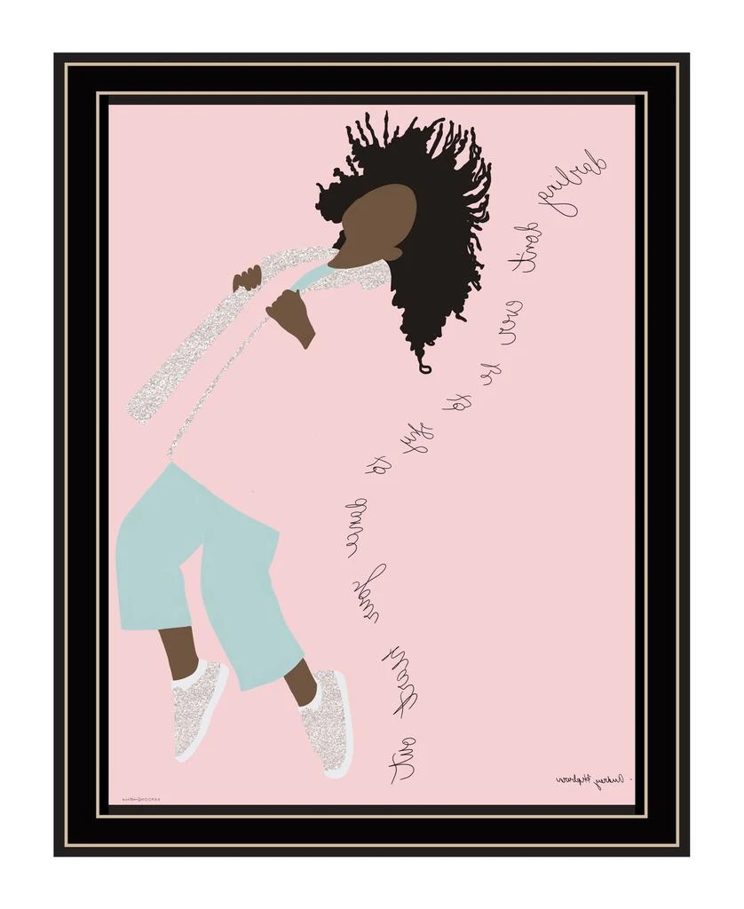 Hivvago Dance Your Heart Out Black Framed Print Wall Art 3