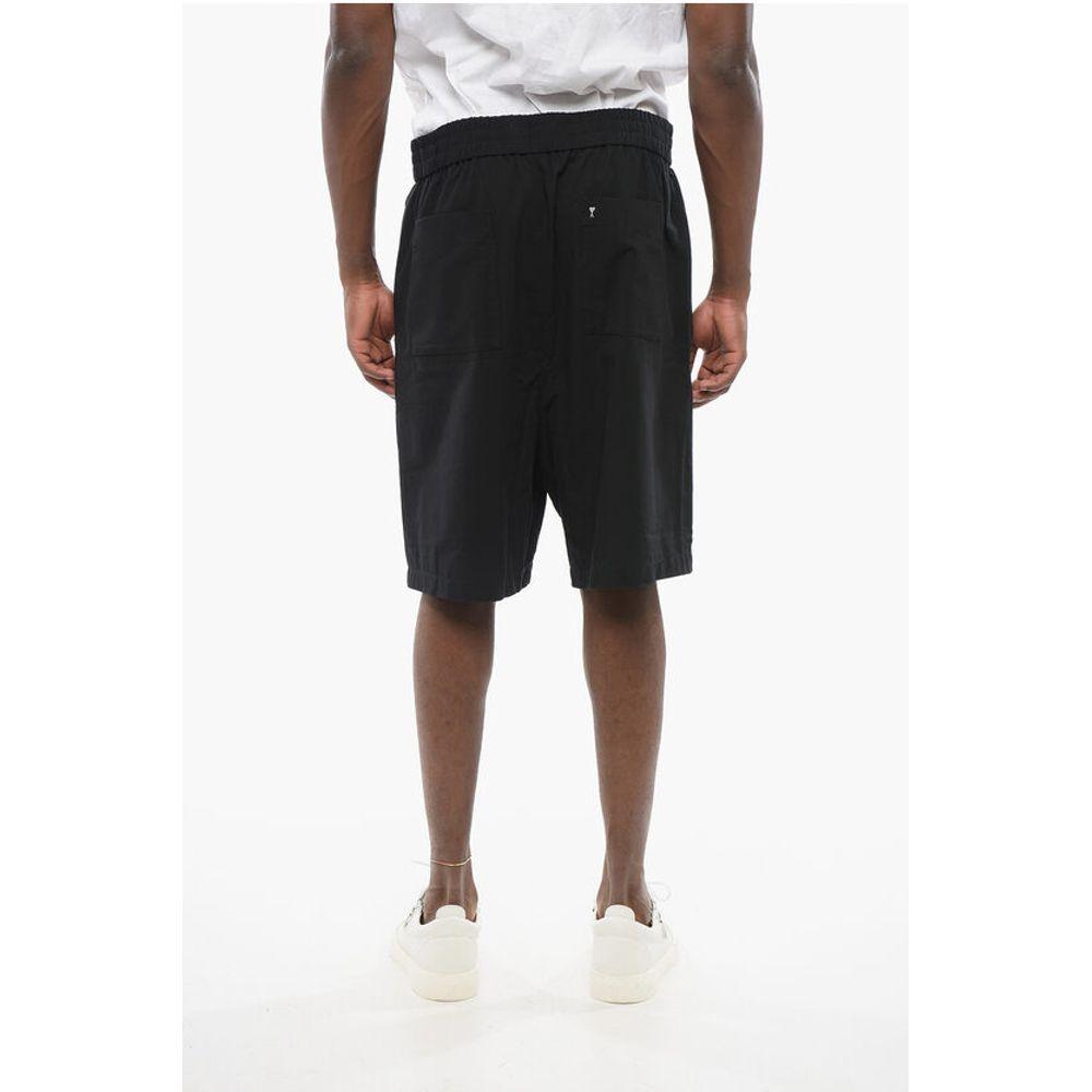 AMI Cotton Shorts with Elastic Men's Waistband