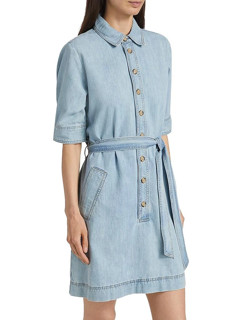FRAME Denim Belted Minidress 4