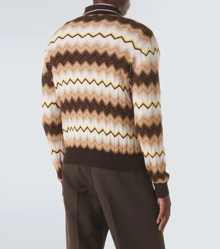 Missoni Zigzag cotton and wool half-zip sweater 4