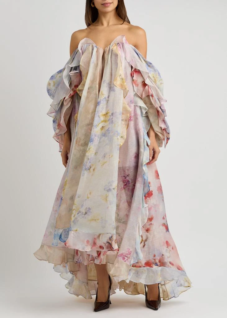 Crush strapless floral-print linen-blend dress - 3 (UK 14 / L) Crush strapless floral-print linen-blend dress - 3 (UK 14 / L)