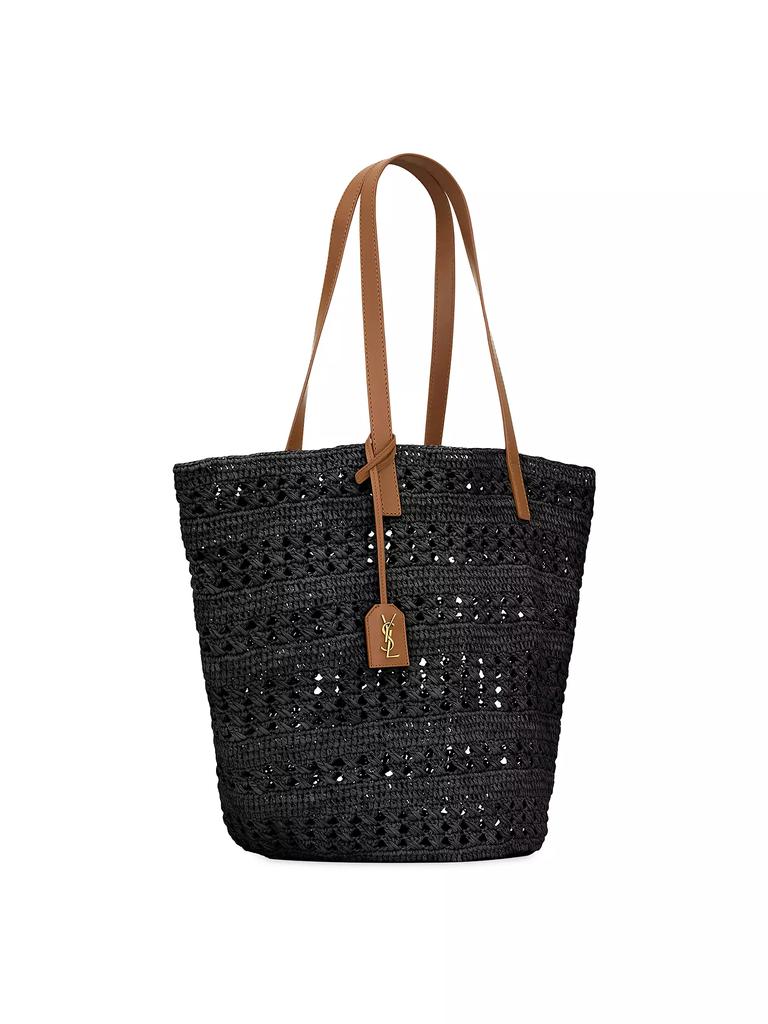 Saint Laurent Panier Medium Bag in Raffia Tote Bag