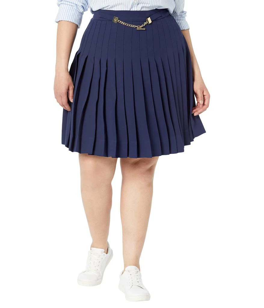 Ralph Lauren Plus Size Pleated Georgette Skirt 1