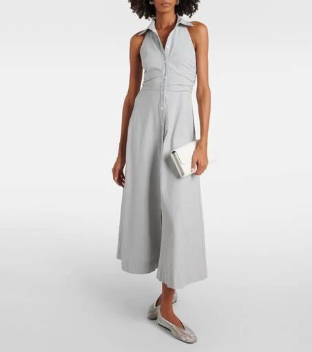 VERONICA BEARD Mackey striped cotton maxi dress 2