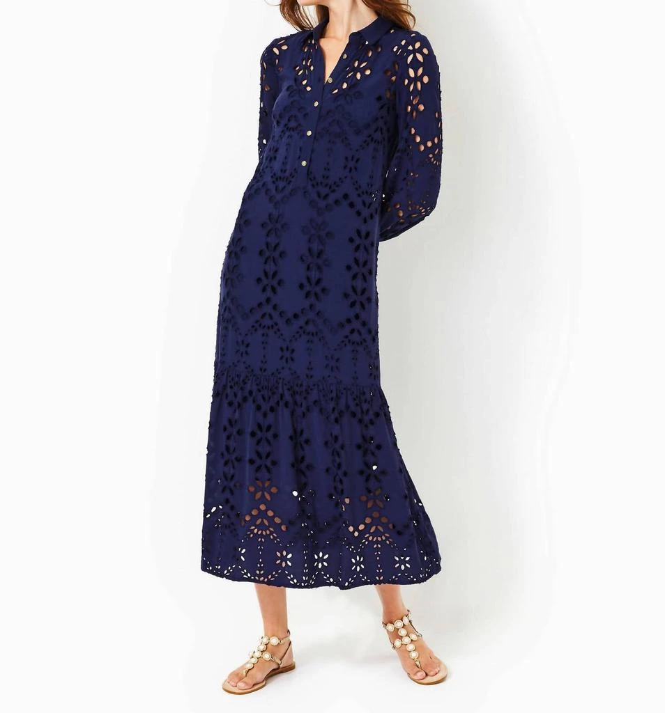 Lilly Pulitzer Zia Eyelet Midi Shirtdress 2