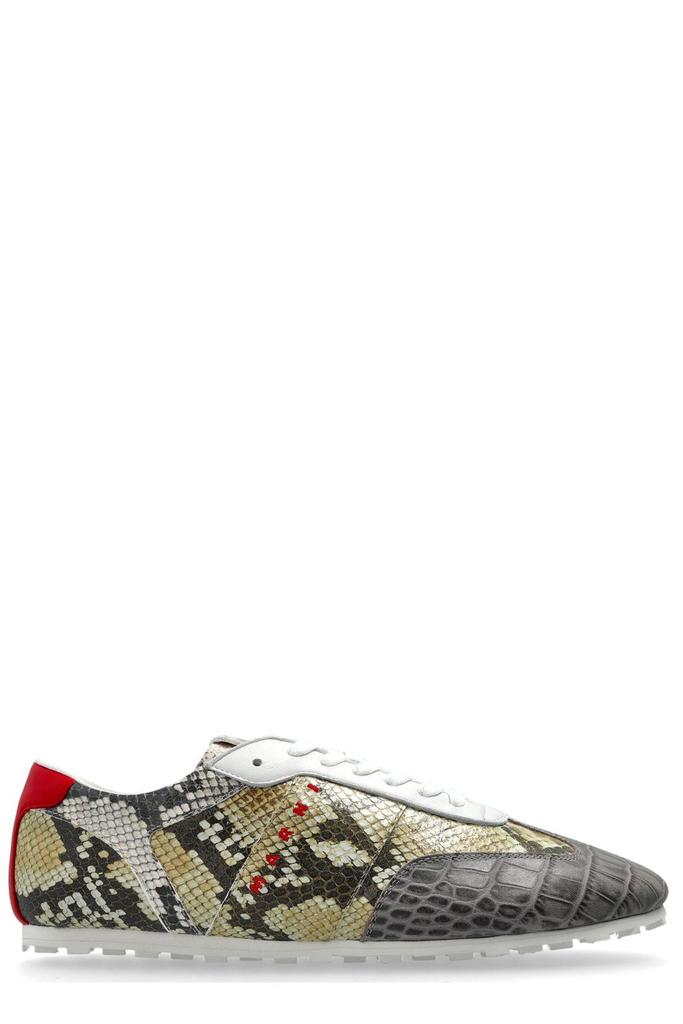 Shop Laced Up Pablo Sneakers - - Lily White - Leather on