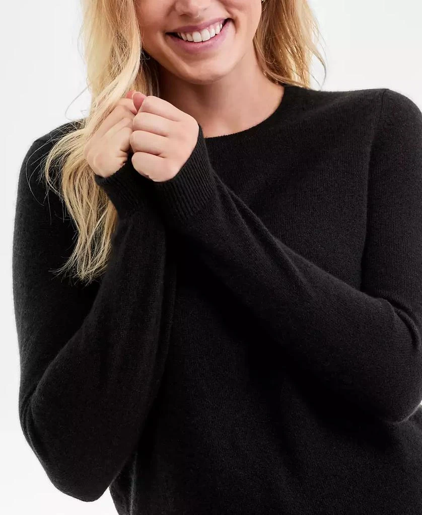 Charter Club 100% Cashmere Women's Long-Sleeve Crewneck Sweater, Created for Macy's 3
