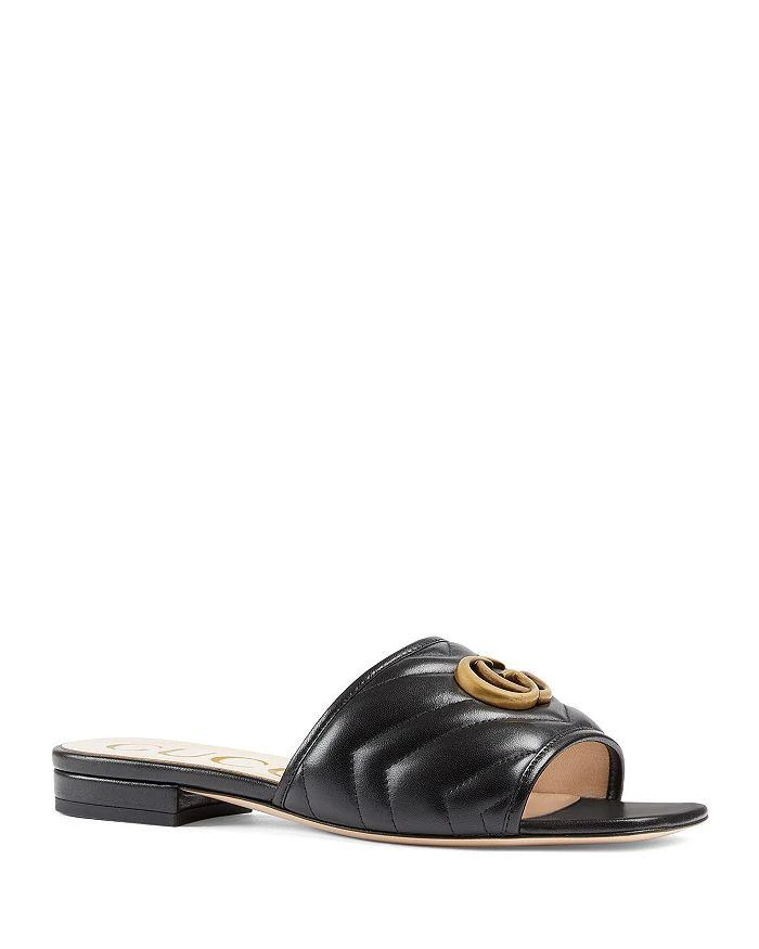 Gucci Women's Jolie Matelassé Double G Slide Sandals 1