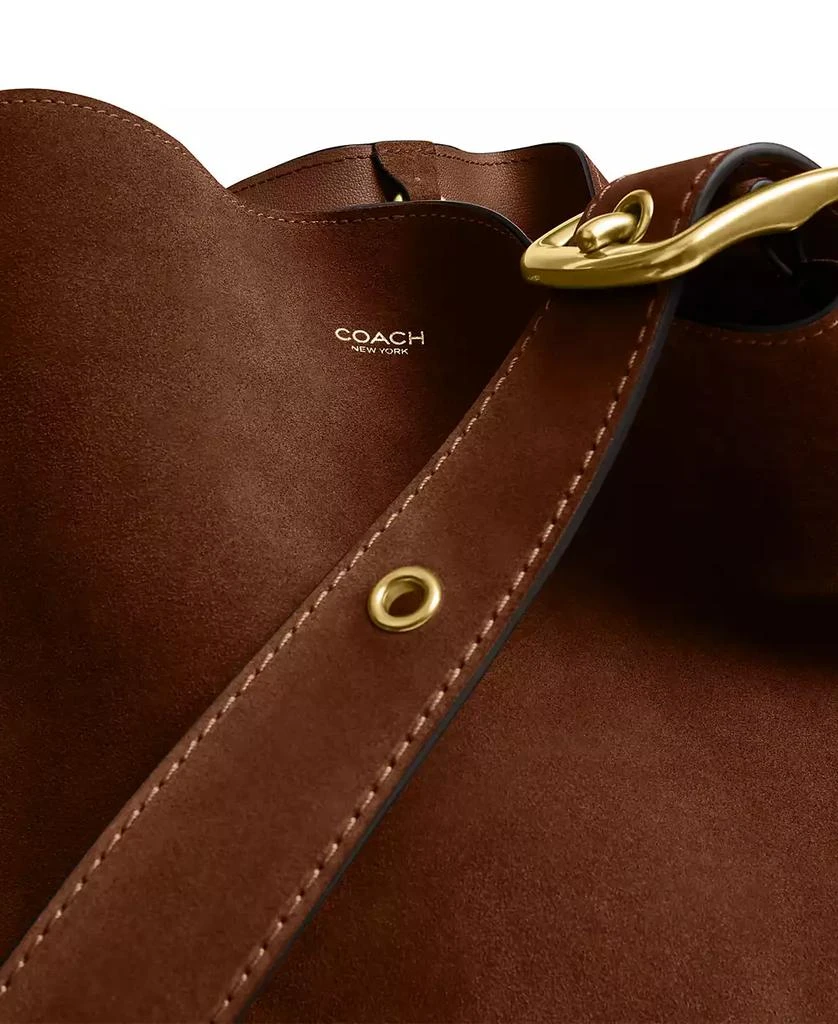 Coach Bleecker Medium Suede Bucket Bag 8